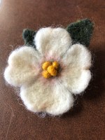 Dogwood flower pin