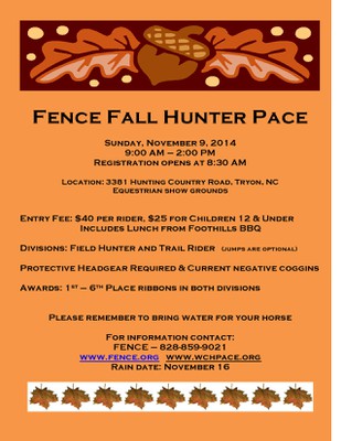 hunter pace fall