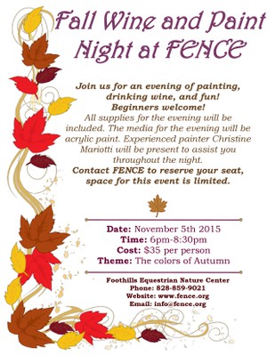 Wine and Paint Flyer